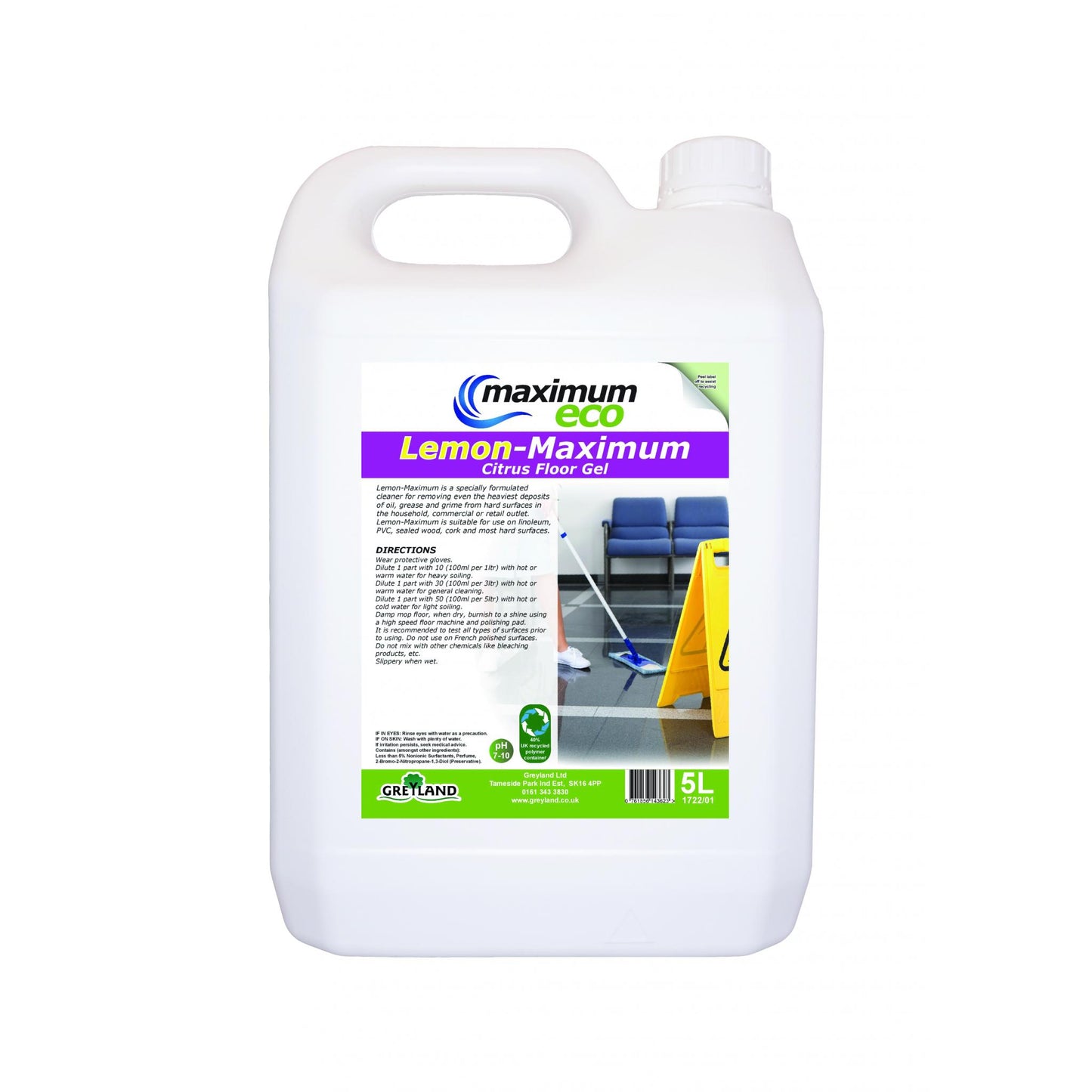 Lemon Maximum Citrus Floor Gel Per 5 Litre