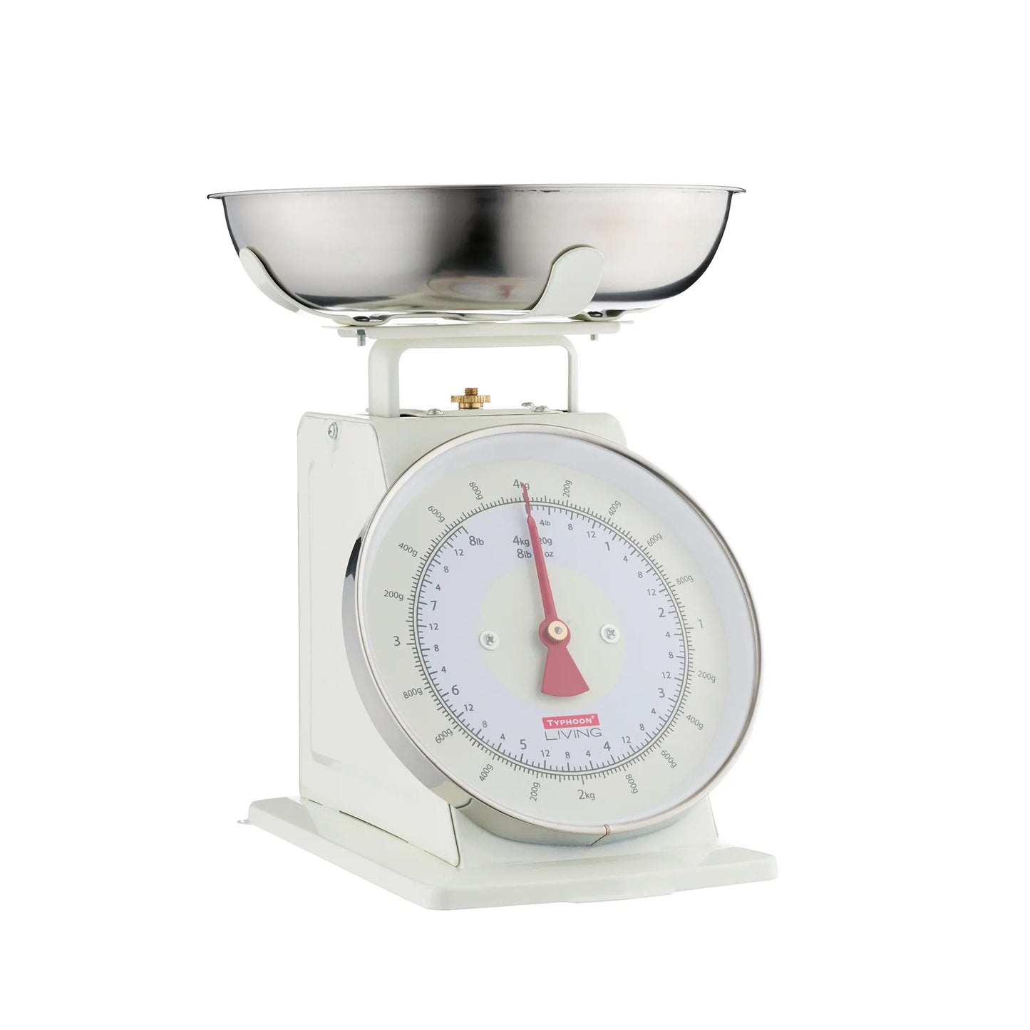 Typhoon Living Scales - Cream with Stainless Steel Bowl