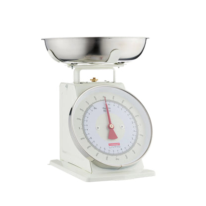Typhoon Living Scales - Cream with Stainless Steel Bowl