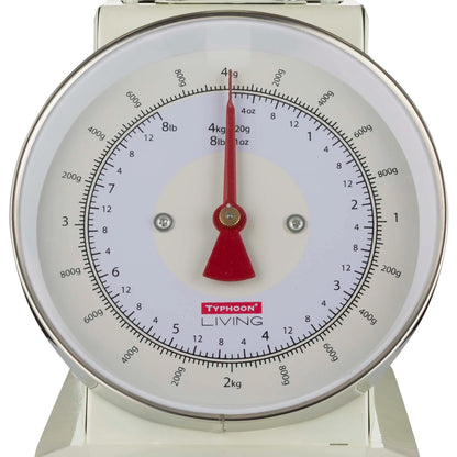 Typhoon Living Scales - Cream with Stainless Steel Bowl