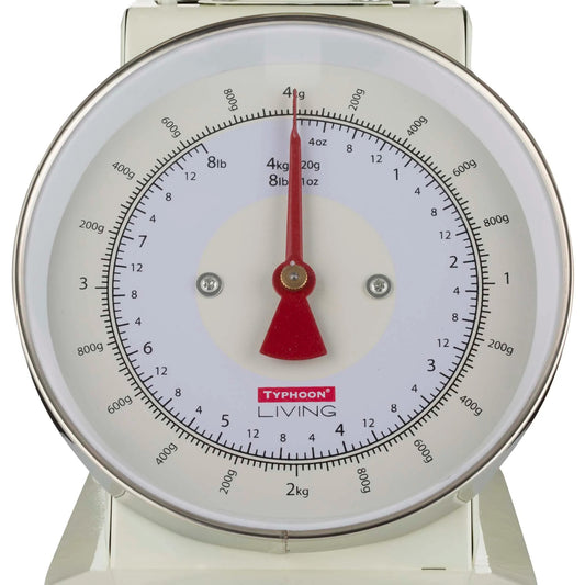 Typhoon Living Scales - Cream with Stainless Steel Bowl