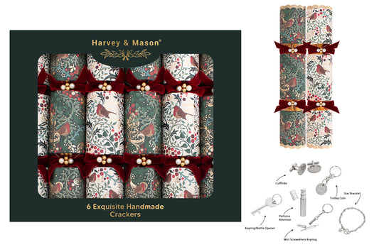 6 Pack Exquisite Robin 13.5" Crackers