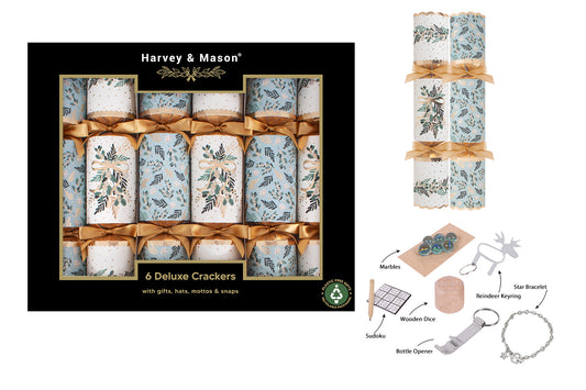 6 Pack Deluxe Mistletoe 13.5" Crackers