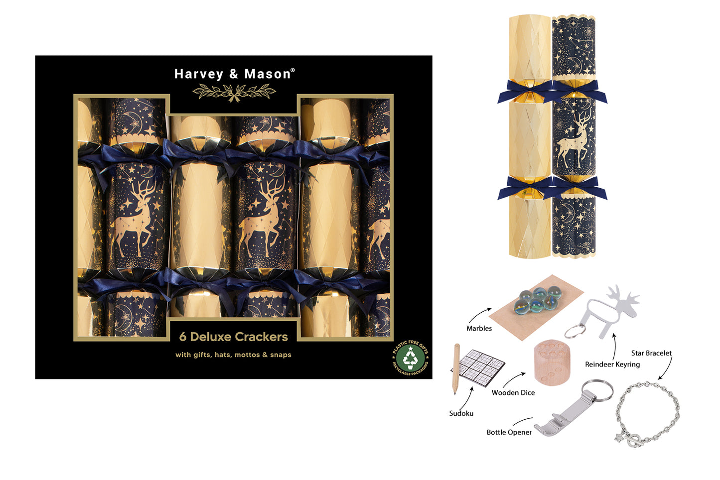 6 Pack Deluxe Constellation 13.5" Crackers