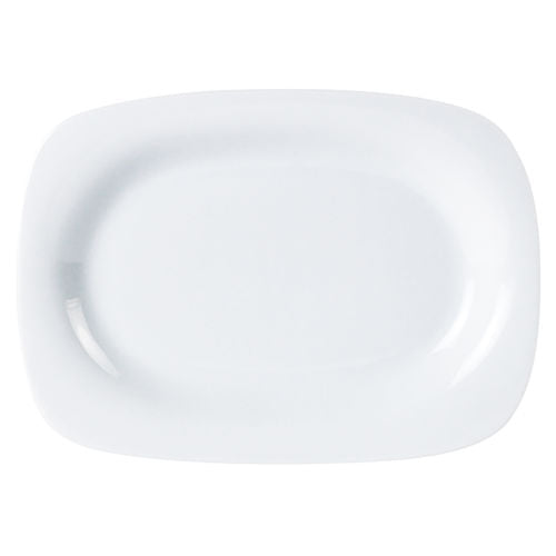 Porcelite 12.5 x 9.5" Rect. Rim Plate