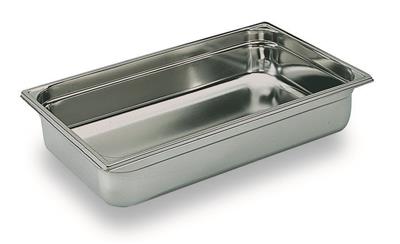 Bourgeat Stainless Steel Full Size Gastronorm Pan 65mm 1/1 full size. 65mm deep. 9 litre capacity.