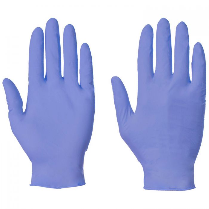 Nitrile Blue Powder Free Gloves Large