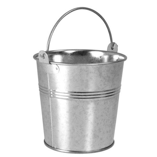 10x9cm Galvanised Presentation Bucket