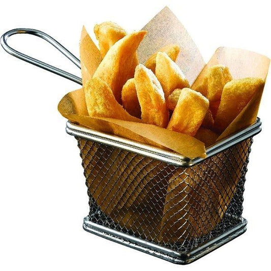 Serving Fry Basket Rectangular 10 X 8 X 7.5cm