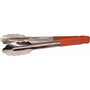 RED 12" Serving Tongs Each