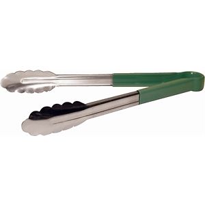 GREEN 12" Serving Tongs Each