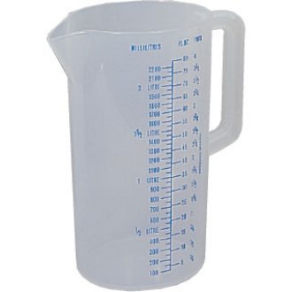 Tall 2.2Ltr Plastic Measuring Jug Each