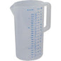 Tall 2.2Ltr Plastic Measuring Jug Each