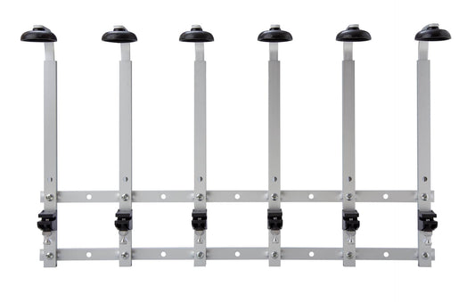 Wall 6 Bottle Bracket Set with 6 x 25ml optic spirit measures