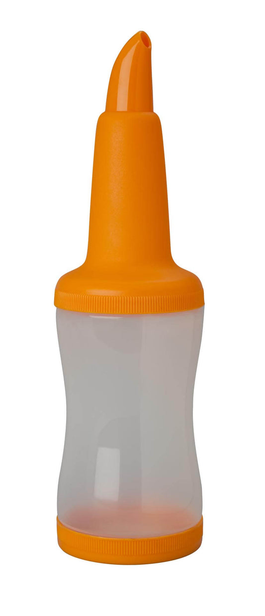 Freepour Bottle With Orange Spout and Lid