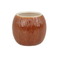 Ceramic Coconut Tiki Mug Medium Brown 500ml Tiki Bar Cocktail Mug