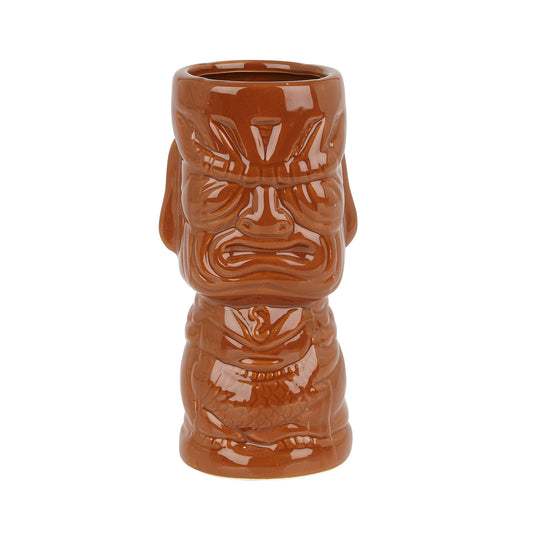 Ceramic Molokai Tiki Mug Brown 360ml Tiki Bar Cocktail Mug