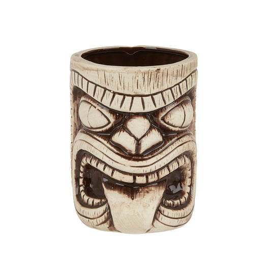 Ceramic Toscano Lono Tiki Mug Light Coffee Brown 450ml