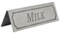 Stainless Steel Milk sign