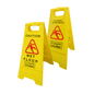5 Pack Of "A" Frame Wet Floor & Cleaning In Progress Warning Hazard Sign - Comes With TCH Anti-Bacterial Pen!