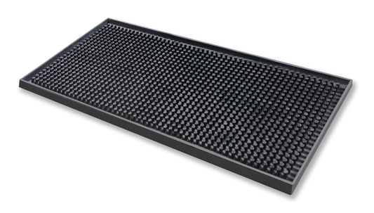 Black Rubber Bar Mat 15x30cm