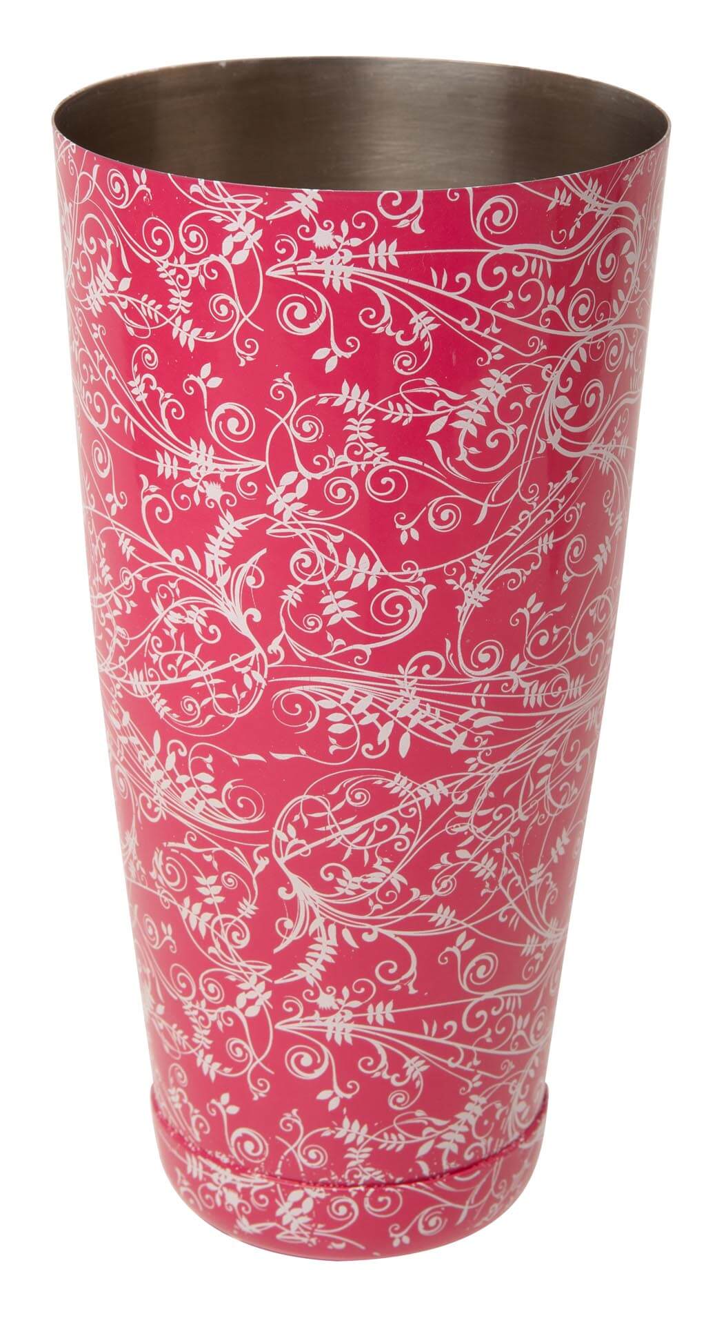 Pink Patterned Boston Can/Shaker