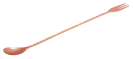 Mezclar Copper Plated Cocktail Fork with Spoon 30cm