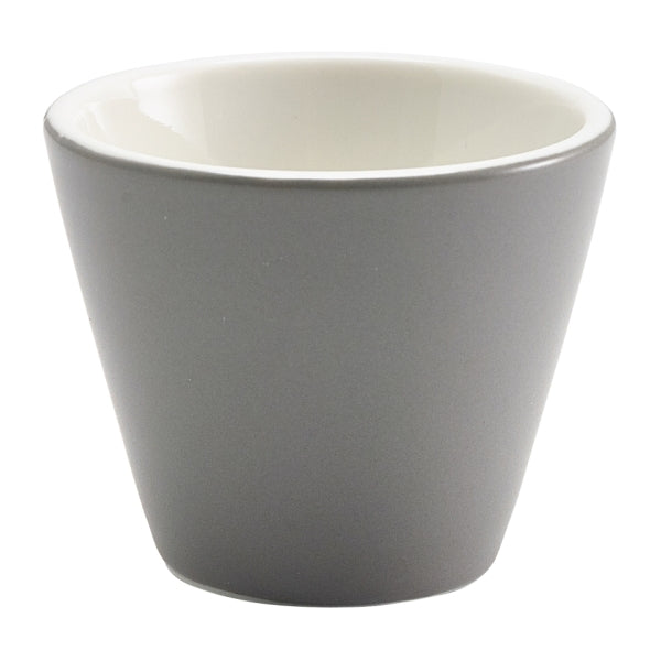 Royal Genware conical bowl 6cm matt slate x 12