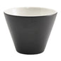 Royal Genware conical bowl 10.5cm matt black x 6