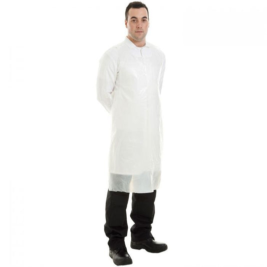 White Disposable Aprons 27x42"