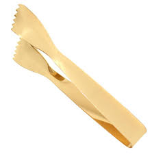 Bonzer Gold Ice Tongs Each