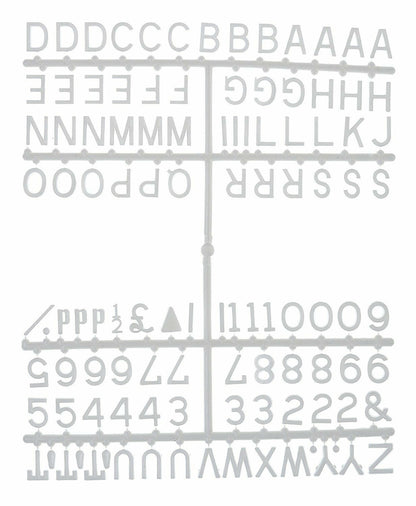 1/2" Letter Set (660 Letters) - White