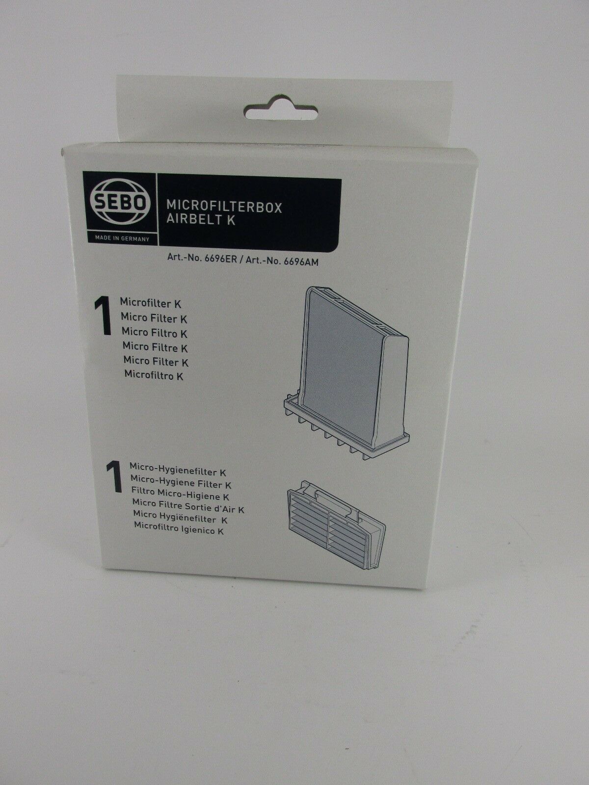 K Microfilter Box 1 Microfilter + 1 Micro Hygiene Filter Per Set