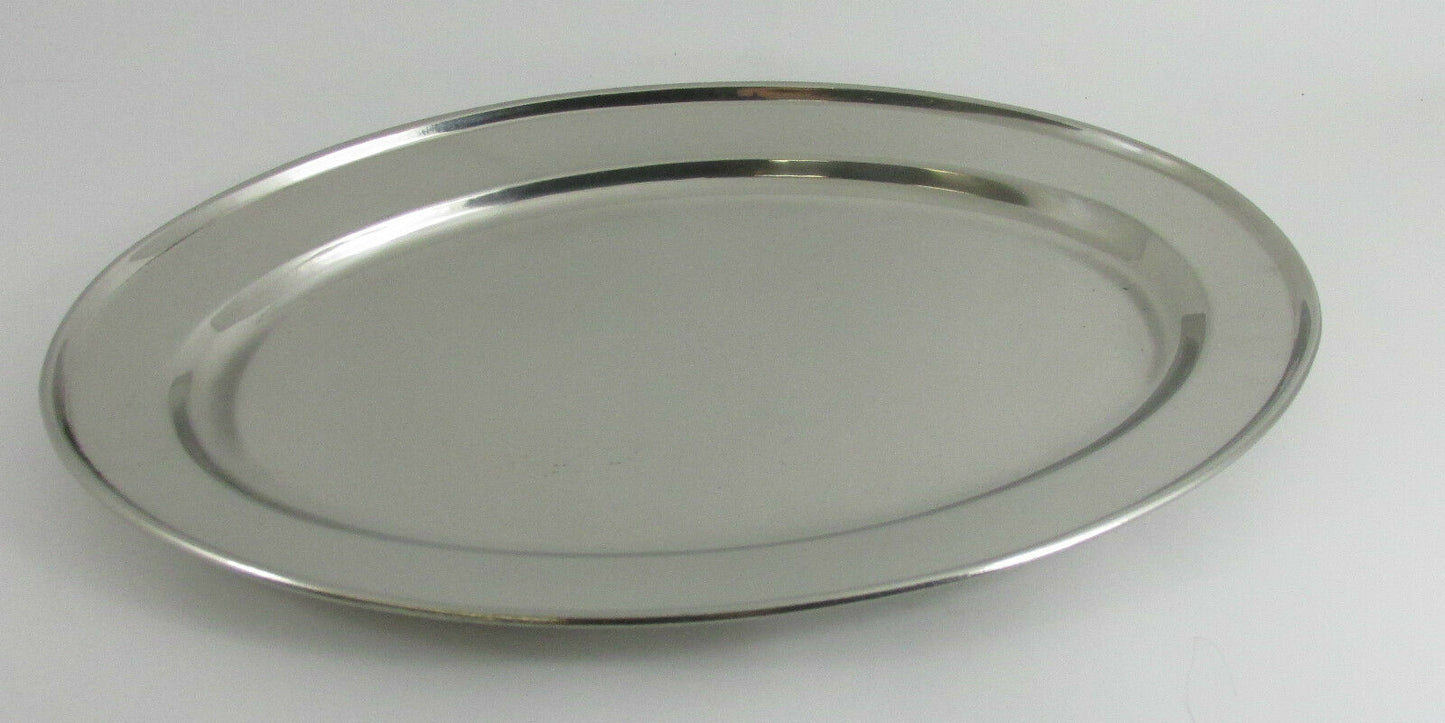 10" 25cm Oval Flats S/Steel