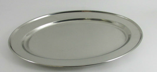 14" 35cm Oval Flats S/Steel