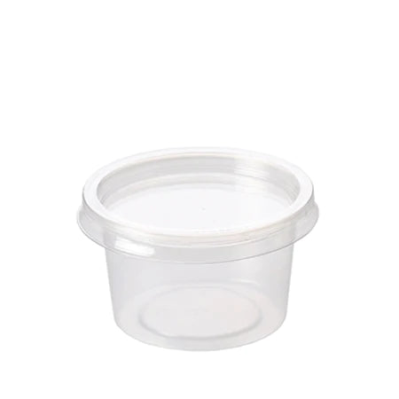 4oz Round Plastic Containers &amp; Lids