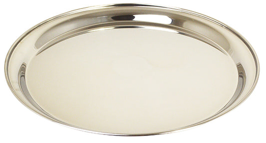 14" Round Stainless Steel Tray