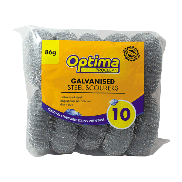 Optima Galvinised Steel Scourers