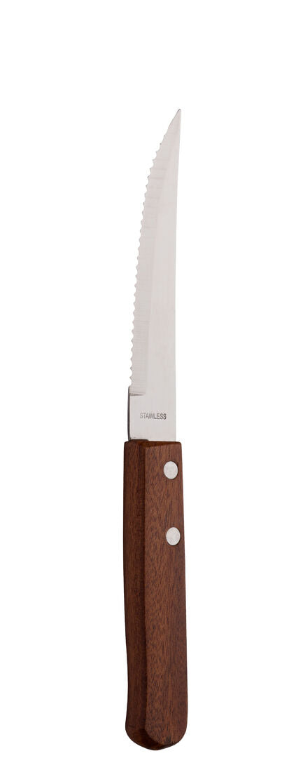 Steak Knives Wooden Handles Per 12