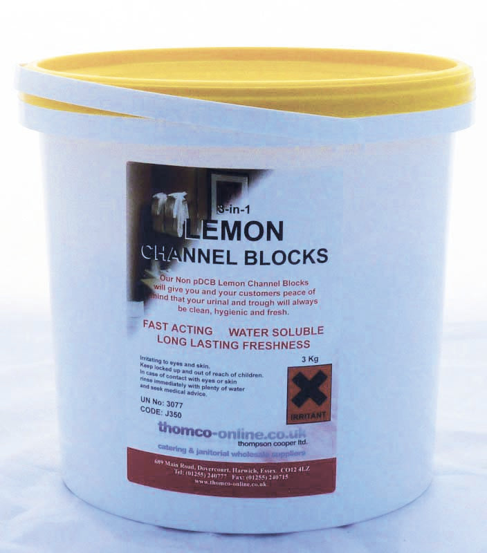 Thomco' LEMON CHANNEL BLOCKS per 3kg