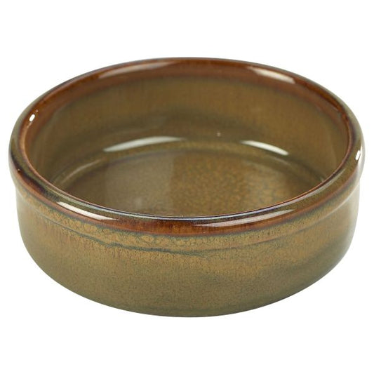 10cm Terra Stoneware Rustic Brown Tapas Dish