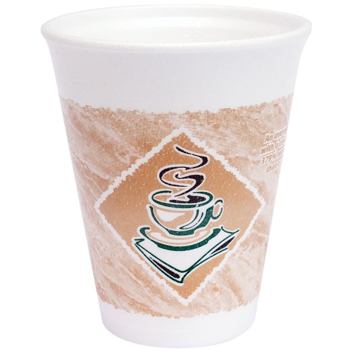 12oz Foam Cafe Gourmet Cup