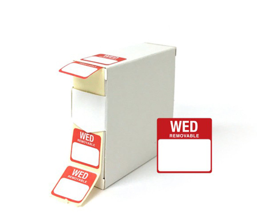 Wednesday' 25mm Day Dot Labels