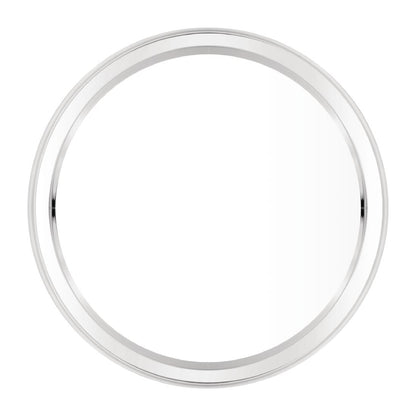 12" Stainless Steel Circular Serving Tray Drinks Tray Servin