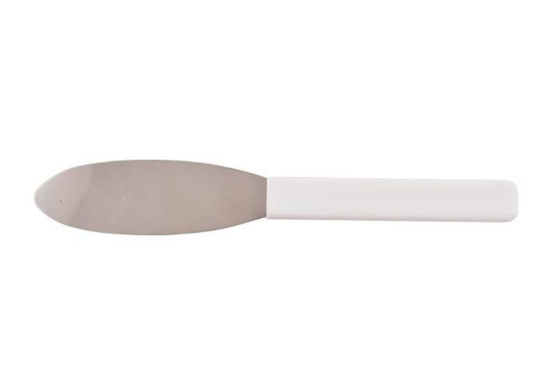 Metal Spatula White Handle - Large Each