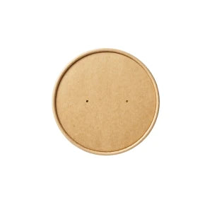 8oz-16oz Kraft Paper Vented Lids Per 500