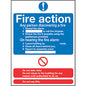 Fire Action Sign
